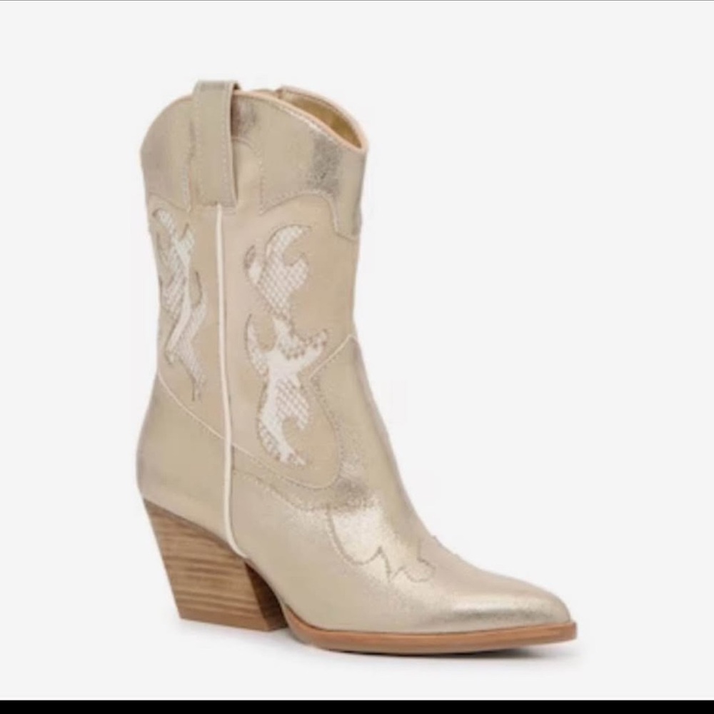 Dolce Vita Metallic Heeled Boots